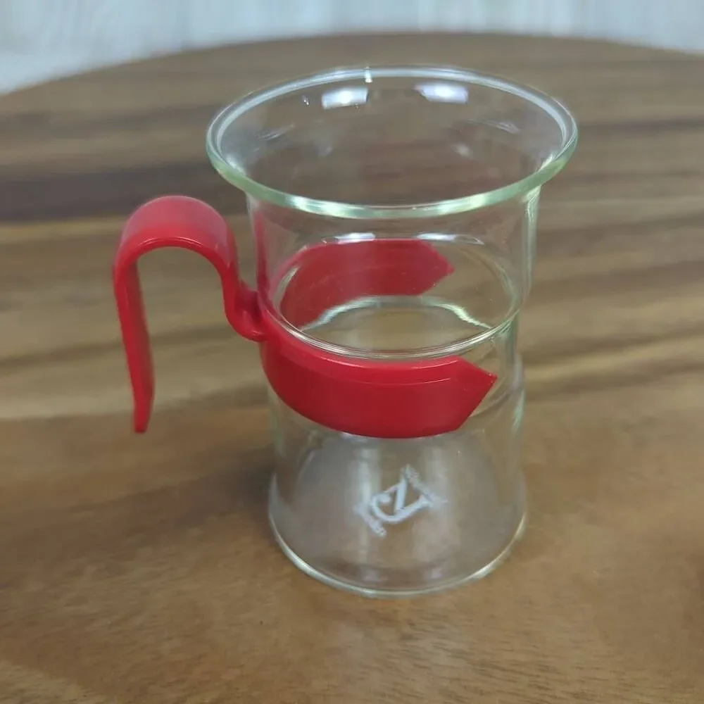 Set of 3 Nilsjohan! Sweden Glass Cups for Hot Drinks Vintage Swedish Mid Century